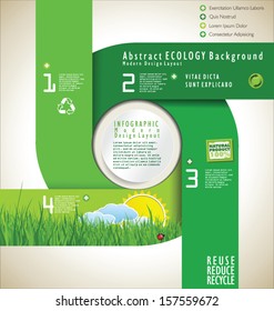 Modern nature ecology background