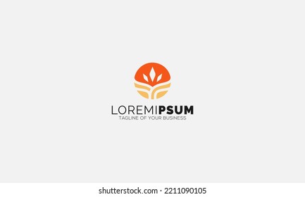 Modern Nature Farm Logo Design Template