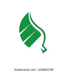 modern nature green leaf logo design vector elements