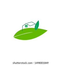 modern nature homes logo template, vector