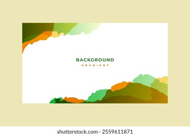 modern nature jungle green theme gradient color art background banner