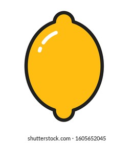 Modern nature lemon logo emblem