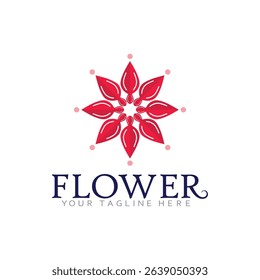 Modern Nature Logo Featuring Beautiful Floral Petal Design