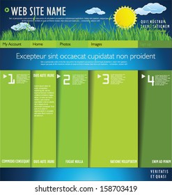 Modern nature web site template
