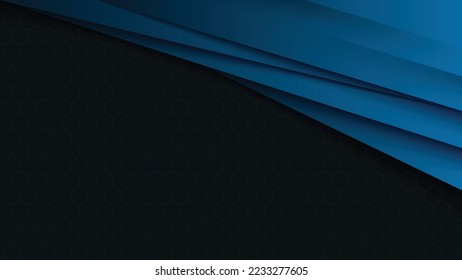 Moderner marineblauer Hintergrund mit abstraktem Stil. Vektorgrafik-Design für Präsentation, Banner, Cover, Web, Flyer, Karte, Poster, Tapete, Textur, Folie, Magazin.