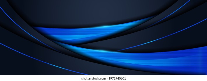 Modern Navy and Blue Lines Futuristic Combination Background Design. Graphic Design Element.