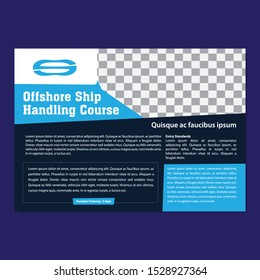 Modern Navy Bluer Flyer Design