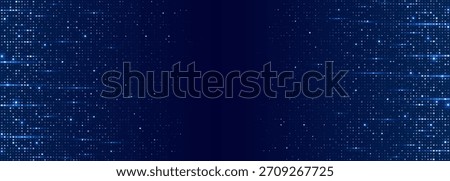 Modern navy grid with glowing squares and dynamic lines creates futuristic corporate backdrop for AI and financial technology concepts. Technology digital background