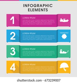 Modern navy infographic template. infographic design with navy icons includes war helmet. can be used for presentation, diagram, annual report, web design.