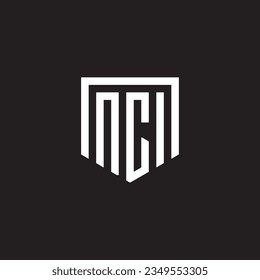 Modern NCI letter logo design