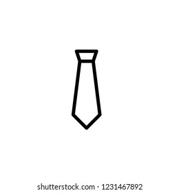 Modern necktie icon