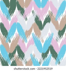 Modern Needle Nuts knitted leaf stripes pattern, dark purple background. use for textile, fabric card. Abstract vector creative seamless pattern with brush strokes. 