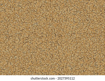 Modern needlework abstract random seam retro yellow color backdrop. Chenille texture seamless Crazy faux stitch seamless vector pattern background. 