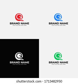Modern Negative Space Initial Letter Q logo design vector template. Professional q letter icon design elements for business or corporate identity.