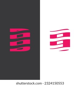 Modern negative space typography D