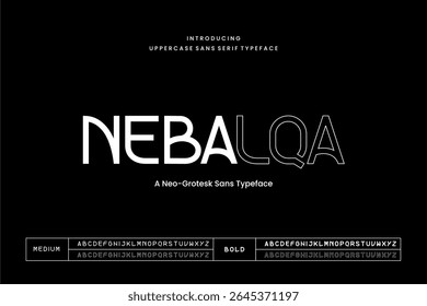 Modern Neo-Grotesk Sans Serif Display Typeface in Uppercase
