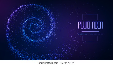 Modern neon abstract fluid background. Neon disco party background