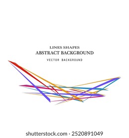 Líneas abstractas de neón modernas aisladas sobre fondo blanco Ilustración vectorial. Mínimo Diseño gráfico futurista de moda con espacio para su Imagen de texto Anuncio cartel de evento post historia de medios sociales flyer