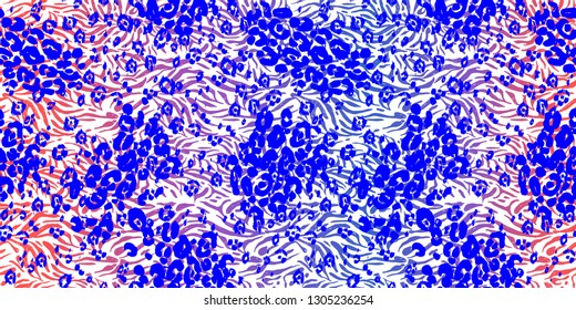 Modern neon multicolored textured background. Abstract seamless pattern. Textured animal skin