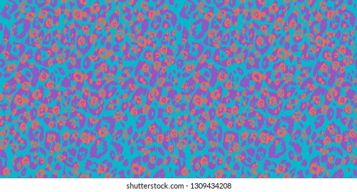 Modern neon multicolored textured background. Abstract seamless pattern. Textured animal skin