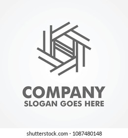 Modern Nest Style Logo Template