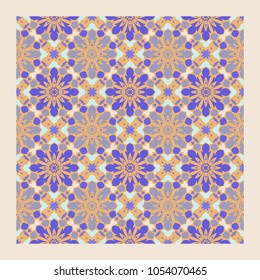 modern, netrivail and simple color abstract geometric pattern. vector seamless from abstract forms in orange and violet tones.