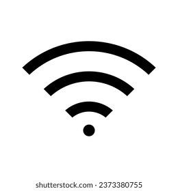 modern network black color wifi icon