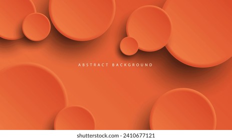Modern neumorphism abstract background. Gradient background with neumorphism circles. Minimal abstract clean paper 3d design template. Circular neumorphic frame banner. Realistic paper surface. Vector
