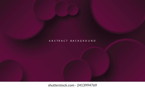 Modern neumorphism abstract background. Gradient background with neumorphism circles. Minimal abstract clean paper 3d design template. Circular neumorphic frame banner. Realistic paper surface. Vector