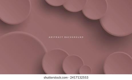 Modern neumorphism abstract background. Gradient background with neumorphism circles. Minimal abstract clean paper 3d design template. Circular neumorphic frame banner. Realistic paper surface. Vector