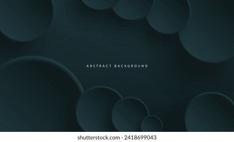 Modern neumorphism abstract background. Gradient background with neumorphism circles. Minimal abstract clean paper 3d design template. Circular neumorphic frame banner. Realistic paper surface. Vector