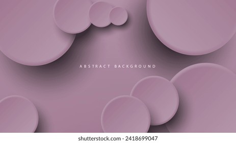 Moderner Lungenorphismus, abstrakter Hintergrund. Farbverlauf-Hintergrund mit Lungenkreisen. Minimale abstrakte, saubere Papiervorlage 3d. Banner für den zirkulären Luftrahmen. Realistische Papieroberfläche. Vektorgrafik
