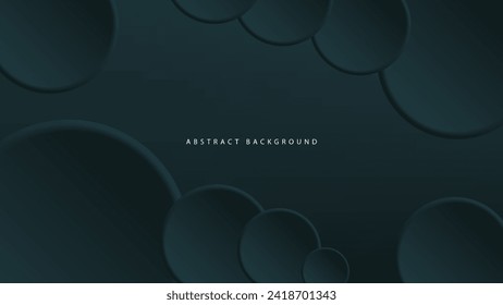 Modern neumorphism abstract background. Gradient background with neumorphism circles. Minimal abstract clean paper 3d design template. Circular neumorphic frame banner. Realistic paper surface. Vector