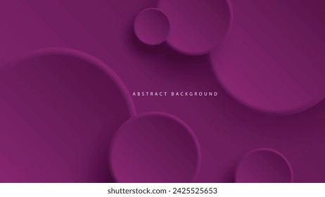 Modern neumorphism abstract background. Gradient background with neumorphism circles. Minimal abstract clean paper 3d design template. Circular neumorphic frame banner. Realistic paper surface. Vector