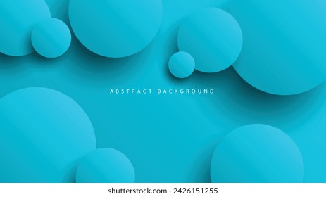 Modern neumorphism abstract background. Gradient background with neumorphism circles. Minimal abstract clean paper 3d design template. Circular neumorphic frame banner. Realistic paper surface. Vector