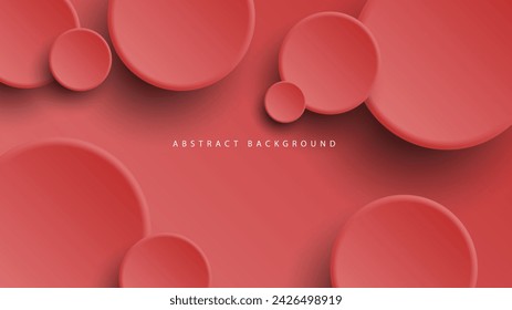 Modern neumorphism abstract background. Gradient background with neumorphism circles. Minimal abstract clean paper 3d design template. Circular neumorphic frame banner. Realistic paper surface. Vector