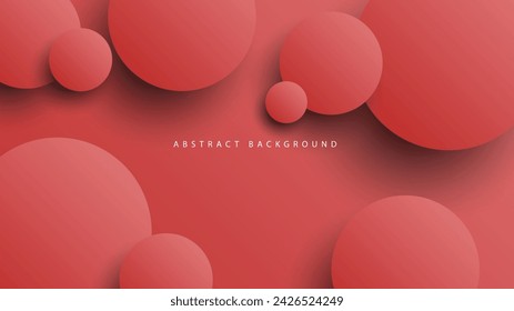 Modern neumorphism abstract background. Gradient background with neumorphism circles. Minimal abstract clean paper 3d design template. Circular neumorphic frame banner. Realistic paper surface. Vector