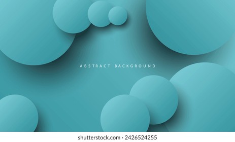 Modern neumorphism abstract background. Gradient background with neumorphism circles. Minimal abstract clean paper 3d design template. Circular neumorphic frame banner. Realistic paper surface. Vector