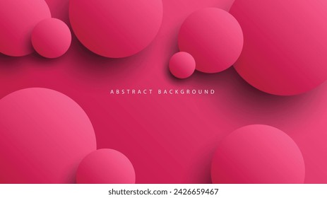 Modern neumorphism abstract background. Gradient background with neumorphism circles. Minimal abstract clean paper 3d design template. Circular neumorphic frame banner. Realistic paper surface. Vector