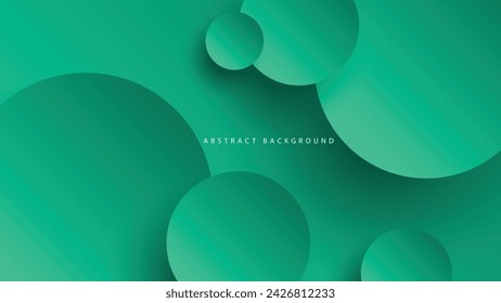 Fondo abstracto del neumorfismo moderno. Fondo de degradado con círculos de neumorfismo. Plantilla de diseño 3D de papel limpio abstracto mínimo. Banner circular neumórfico. Superficie de papel realista. Vector
