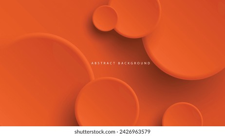 Modern neumorphism abstract background. Gradient background with neumorphism circles. Minimal abstract clean paper 3d design template. Circular neumorphic frame banner. Realistic paper surface. Vector