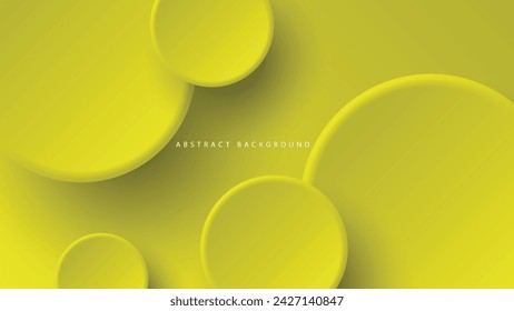 Fondo abstracto del neumorfismo moderno. Fondo de degradado con círculos de neumorfismo. Plantilla de diseño 3D de papel limpio abstracto mínimo. Banner circular neumórfico. Superficie de papel realista. Vector