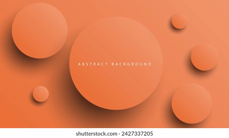 Modern neumorphism abstract background. Gradient background with neumorphism circles. Minimal abstract clean paper 3d design template. Circular neumorphic frame banner. Realistic paper surface. Vector