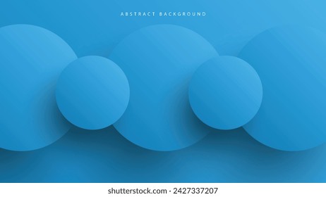 Fondo abstracto del neumorfismo moderno. Fondo de degradado con círculos de neumorfismo. Plantilla de diseño 3D de papel limpio abstracto mínimo. Banner circular neumórfico. Superficie de papel realista. Vector