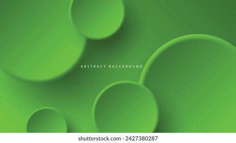 Moderner Neumorphismus abstrakter Hintergrund. Verlaufshintergrund mit Neumorphismenkreisen. Minimale abstrakte saubere Papier 3D-Design-Vorlage. Kreisförmiges pneumorphes Rahmenbanner. Realistische Papieroberfläche. Vektor