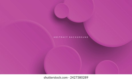 Modern neumorphism abstract background. Gradient background with neumorphism circles. Minimal abstract clean paper 3d design template. Circular neumorphic frame banner. Realistic paper surface. Vector