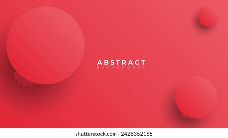 Fondo abstracto del neumorfismo moderno. Fondo de degradado con círculos de neumorfismo. Plantilla de diseño 3D de papel limpio abstracto mínimo. Banner circular neumórfico. Superficie de papel realista. Vector