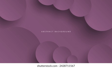 Fondo abstracto del neumorfismo moderno. Fondo de degradado con círculos de neumorfismo. Plantilla de diseño 3D de papel limpio abstracto mínimo. Banner circular neumórfico. Superficie de papel realista. Vector