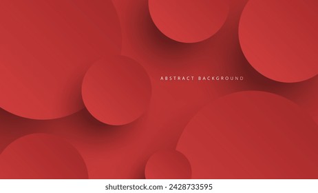 Fondo abstracto del neumorfismo moderno. Fondo de degradado con círculos de neumorfismo. Plantilla de diseño 3D de papel limpio abstracto mínimo. Banner circular neumórfico. Superficie de papel realista. Vector