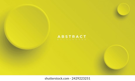 Fondo abstracto del neumorfismo moderno. Fondo de degradado con círculos de neumorfismo. Plantilla de diseño 3D de papel limpio abstracto mínimo. Banner circular neumórfico. Superficie de papel realista. Vector